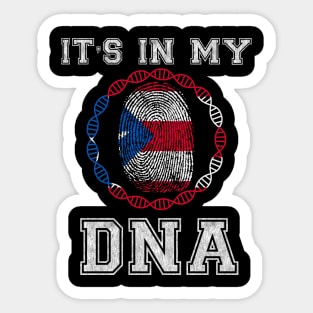 Puerto Rico  It's In My DNA - Gift for Puerto Rican From Puerto Rico Sticker